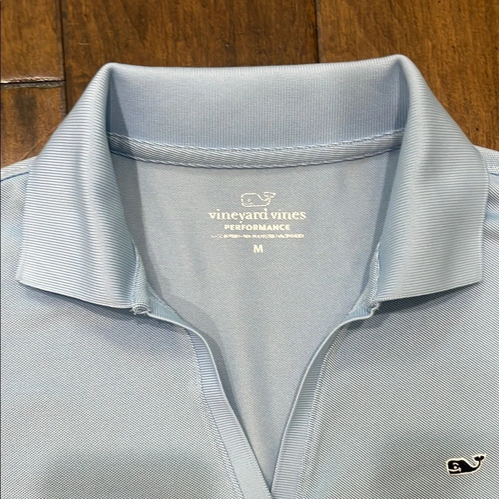Vineyard Vines Blue Fitted Polo Short Sleeve Tee - Picture 3 of 11